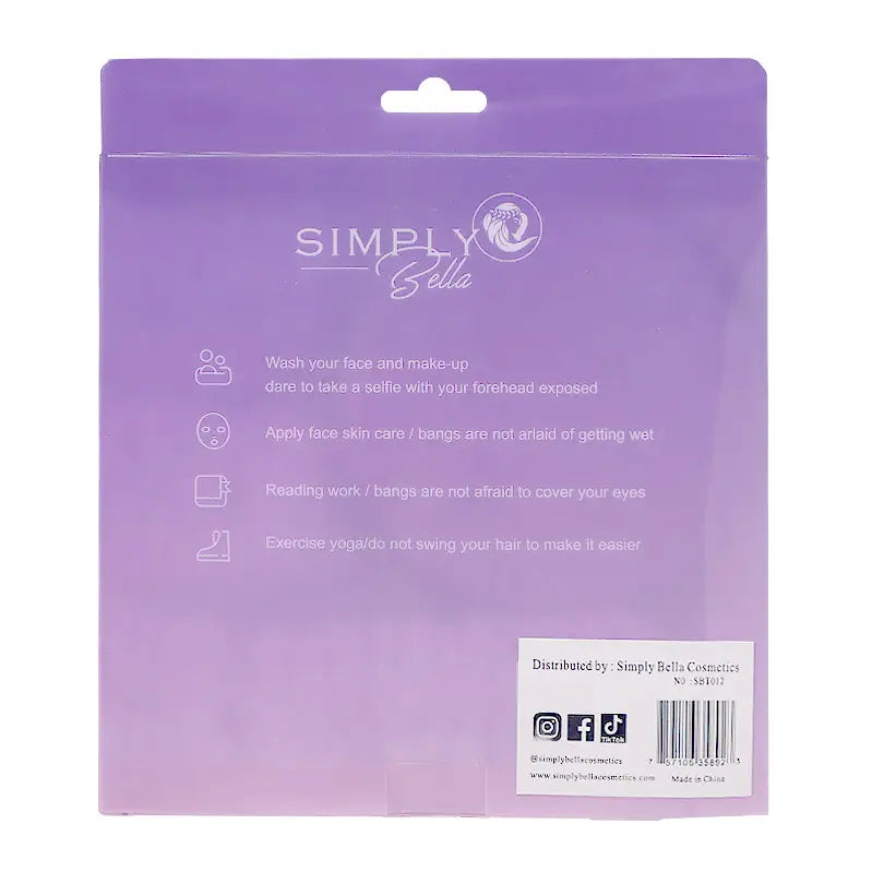 Purple Spa Headband & Wristband Set