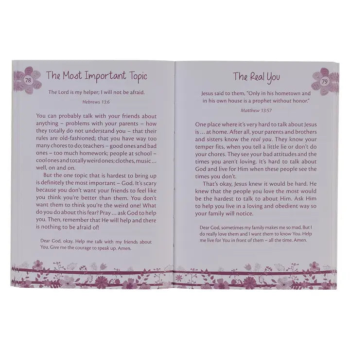 Kid Book Mini Devotions For Girls Softcover
