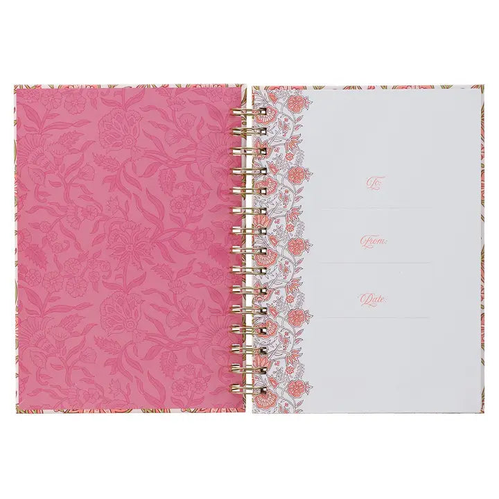 Journal Wirebound Pink Be Still & Know Ps. 46:10