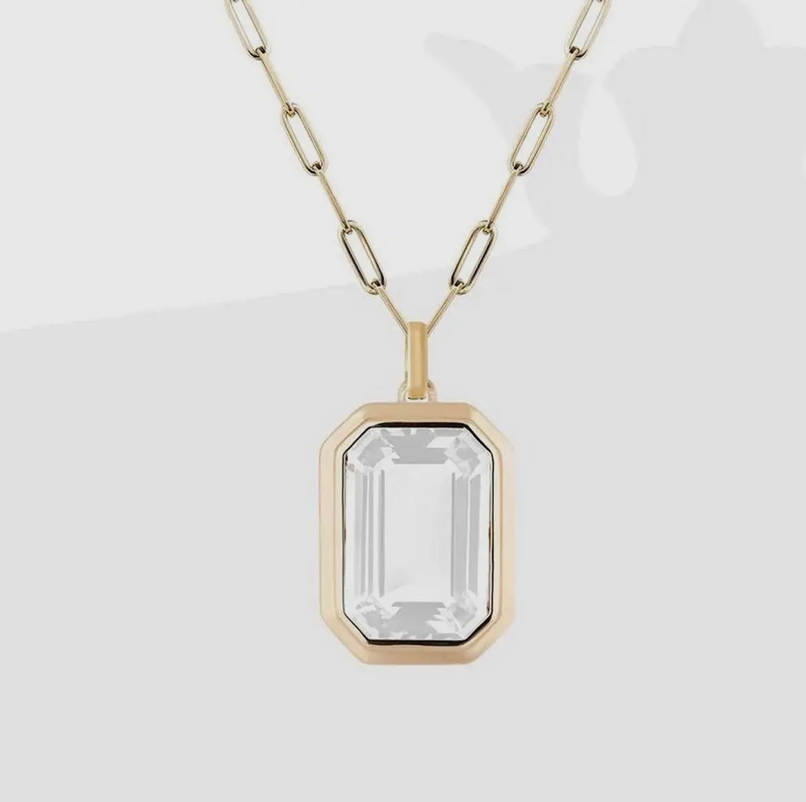 Pendent Paperclip Necklace