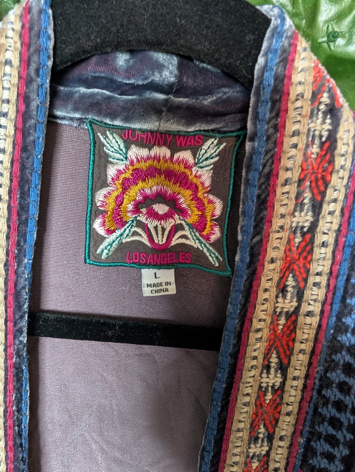 Johnny Was embroidery kimono retails over $350