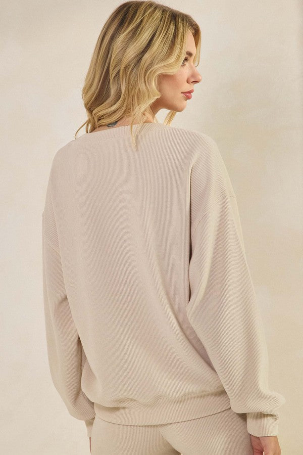 God Is Love Corduroy Pullover Sweatshirt