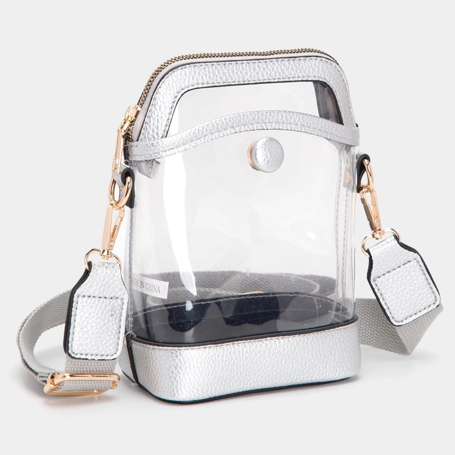 Silver Clear Stadium Bag