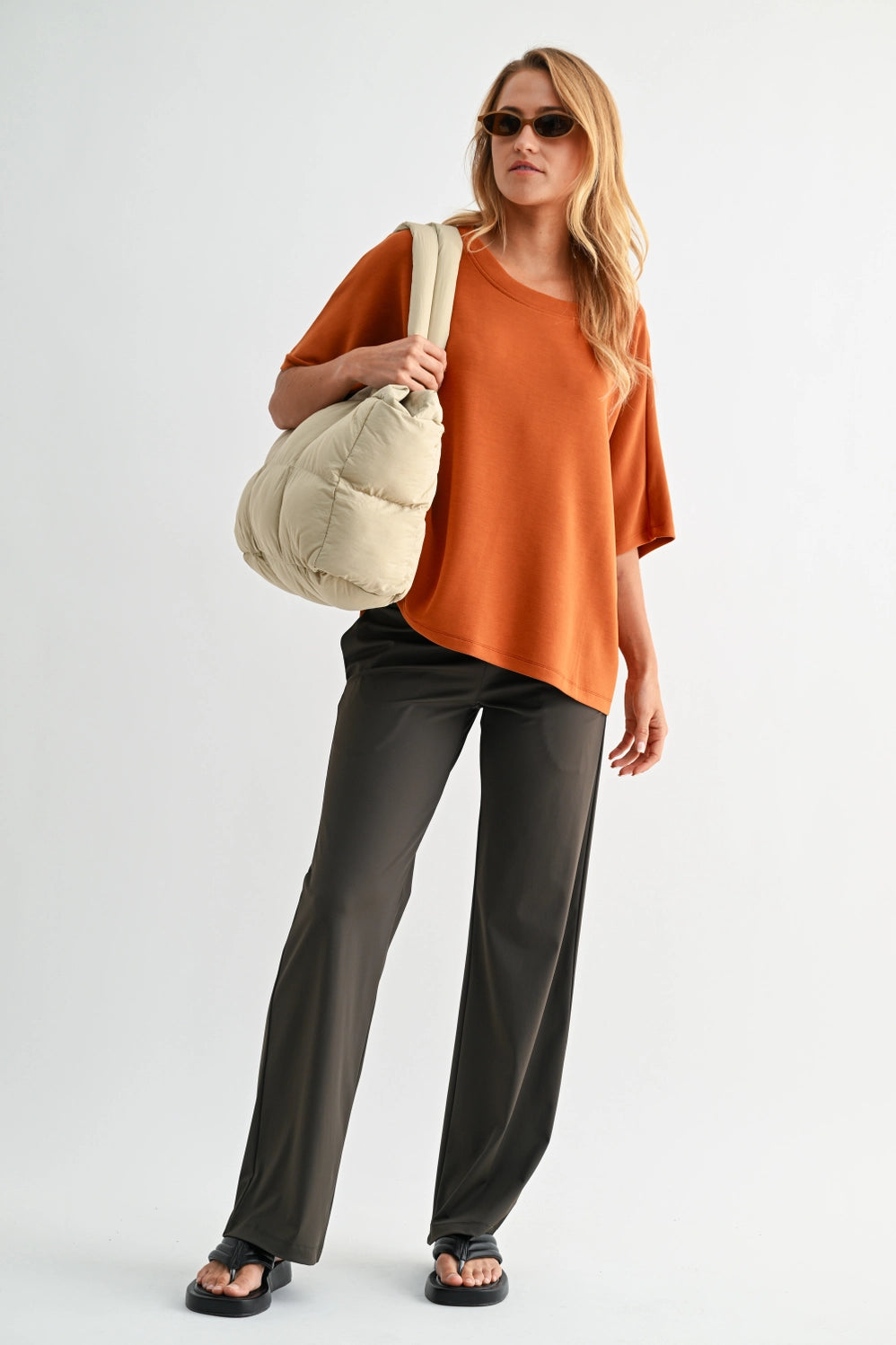 Laguna Boatneck Top Burnt Amber