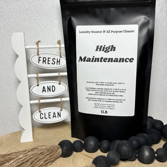 High Maintenance Laundry Boosters & All Purpose Cleaner