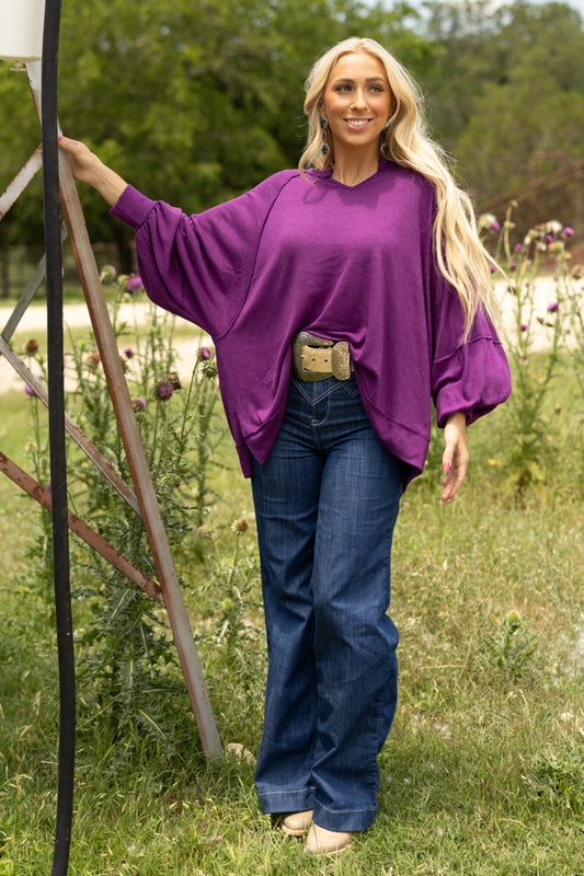Flow Town Plum Top