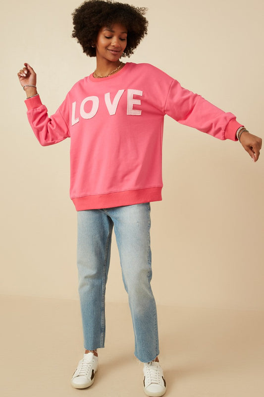 LOVE Patched Sweatshirt