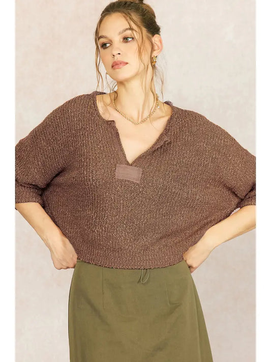 Easy Street Sweater Brown