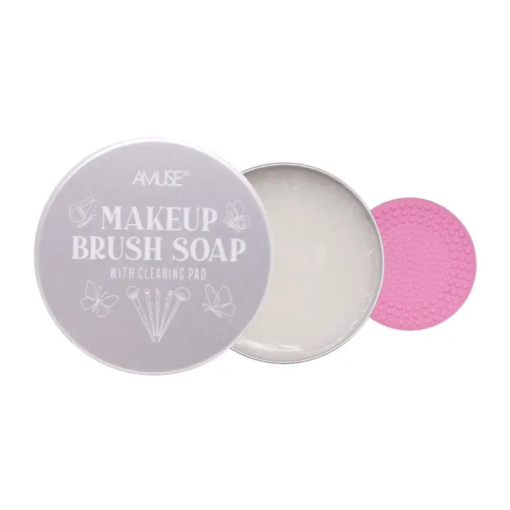Makeup Brush Soap w/ Cleansing Pad