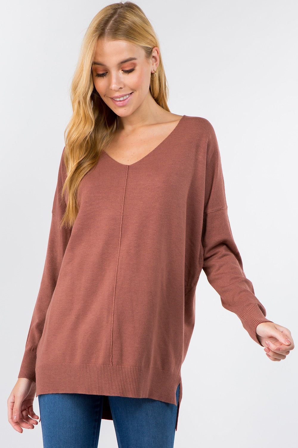Harvest Hues Sweater Marsala
