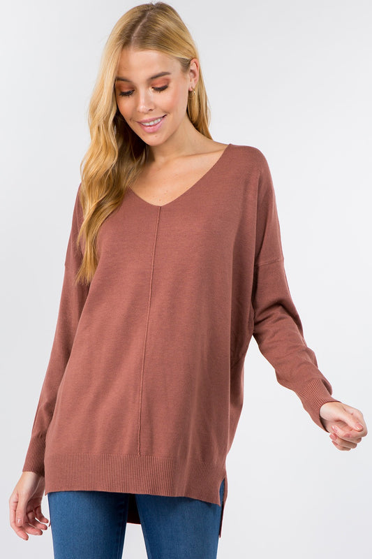 Harvest Hues Sweater Marsala