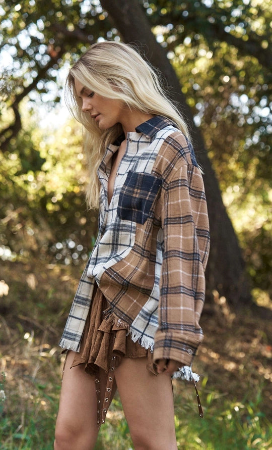 The Patchwork Plaid Shacket