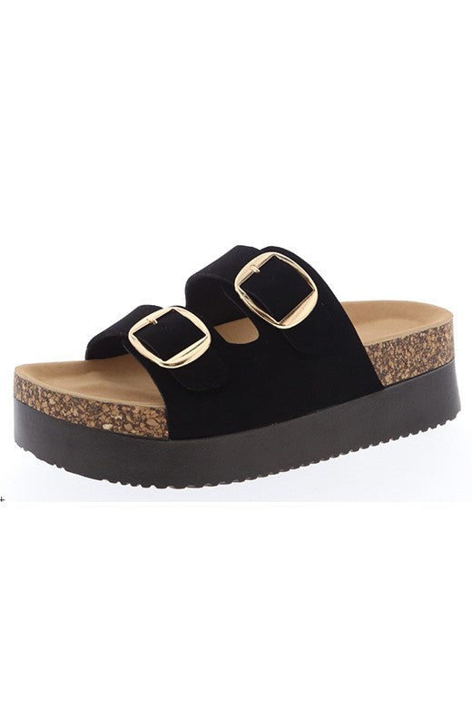 Platform Cork Strap Sandals