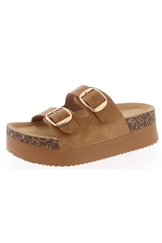 Platform Cork Strap Sandals