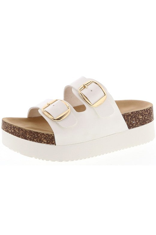 Platform Cork Strap Sandals