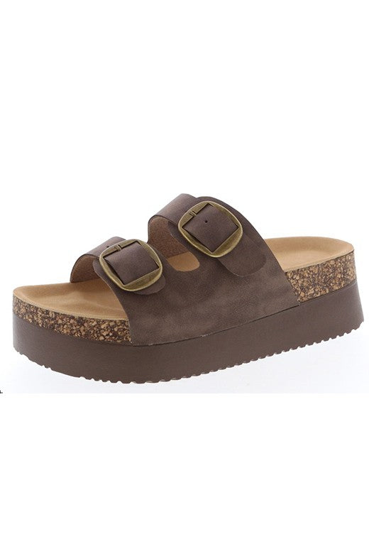 Platform Cork Strap Sandals