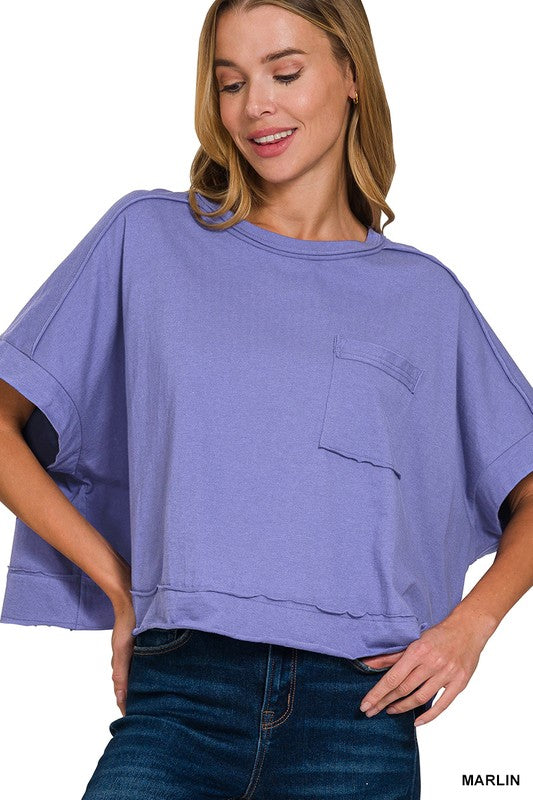 Exposed Seam Boxy Tee