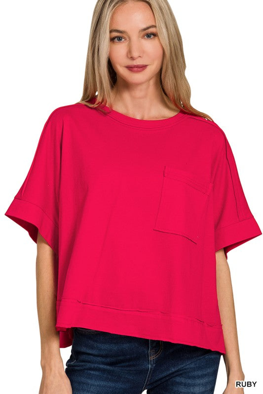Exposed Seam Boxy Tee