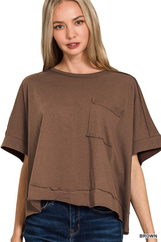 Exposed Seam Boxy Tee
