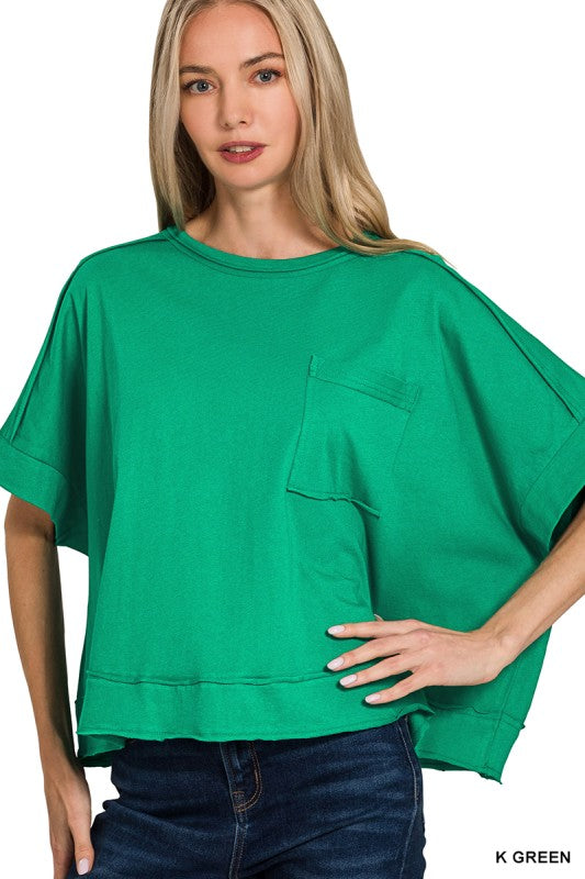 Exposed Seam Boxy Tee