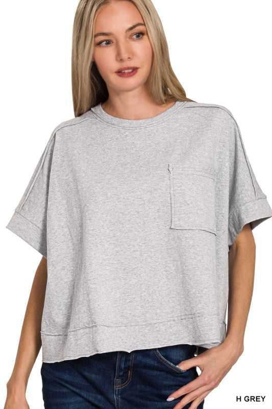 Exposed Seam Boxy Tee