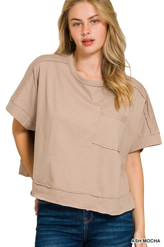 Exposed Seam Boxy Tee