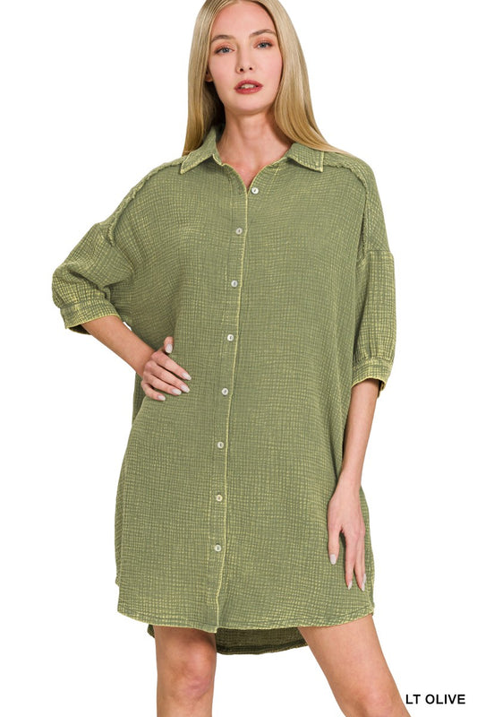 Hello Harvest Shirt Dress