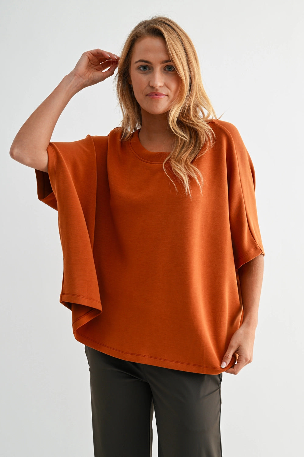 Laguna Boatneck Top Burnt Amber