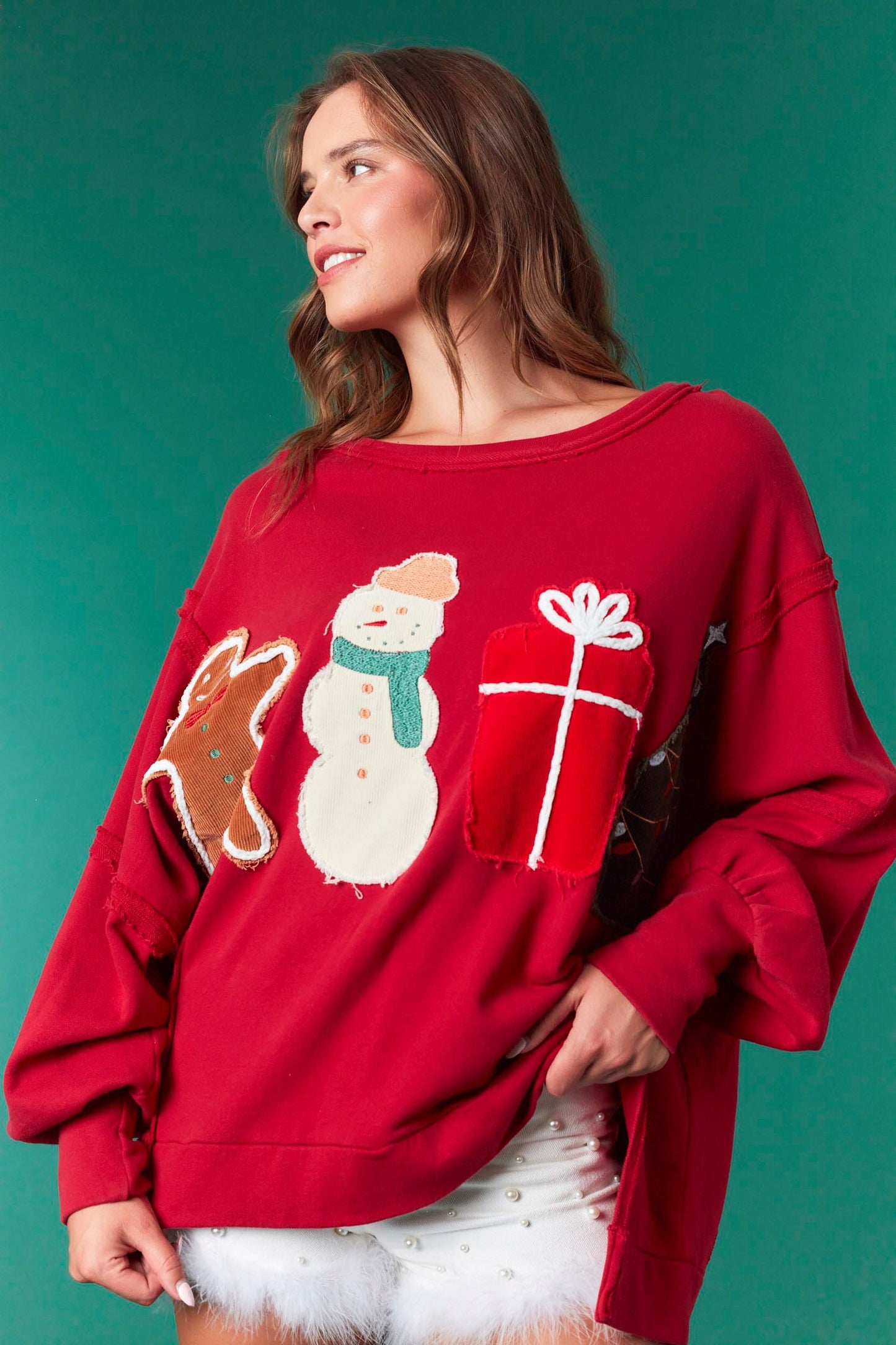 Merry & Bright Babe Sweatshirt” 🎁✨
