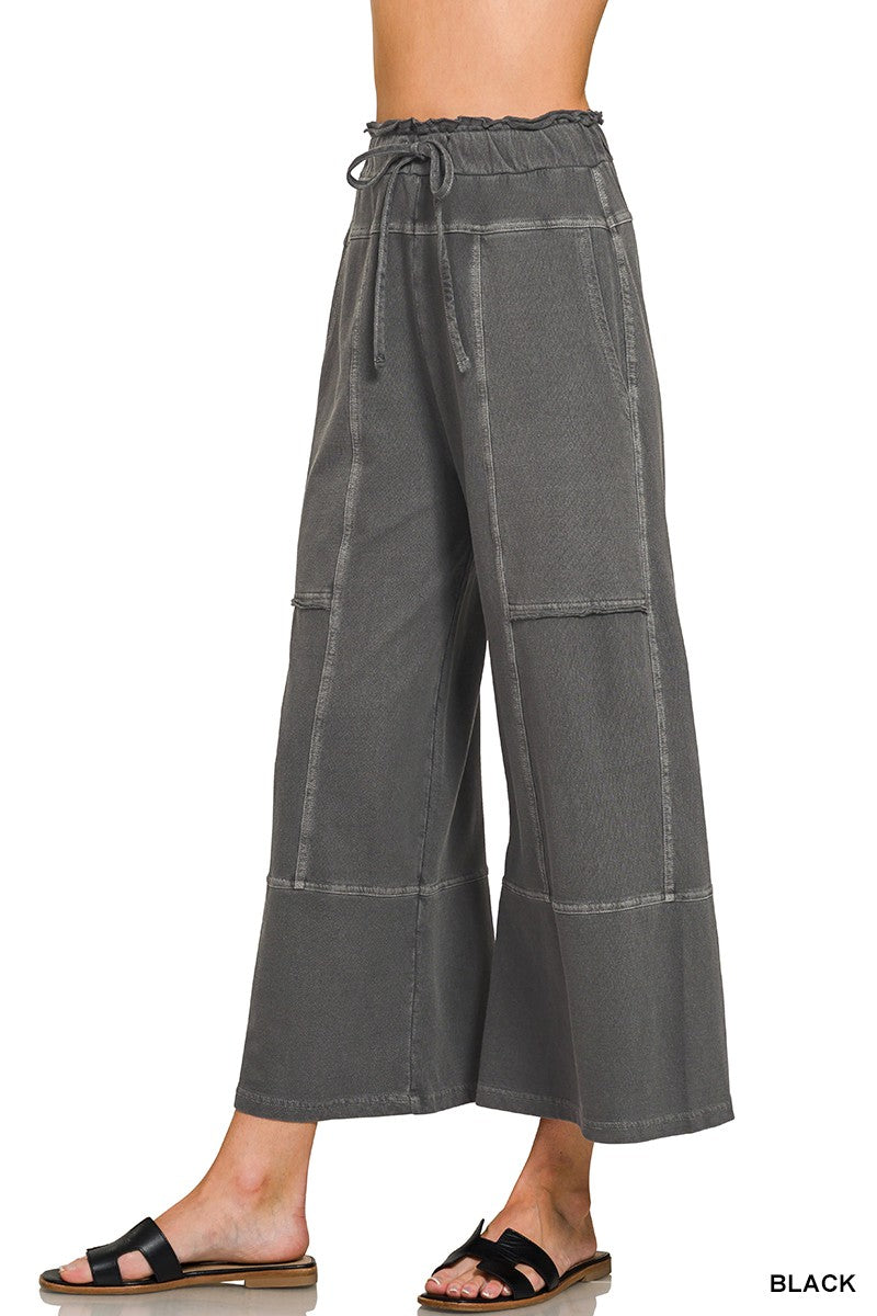 Easy Street Wide Leg Pants Black