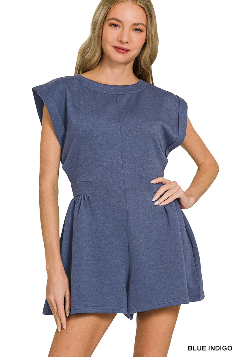 The Sunset Stroll Romper Blue Indigo