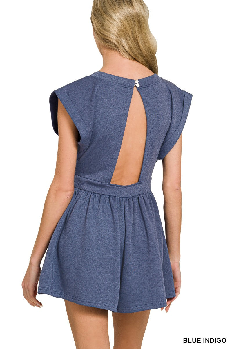 The Sunset Stroll Romper Blue Indigo