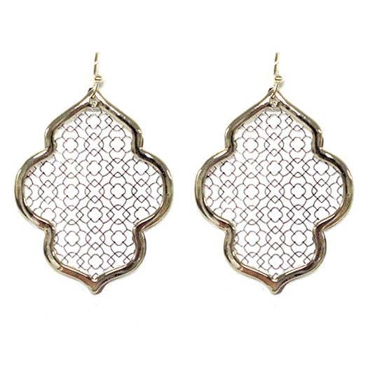 Pattern Cutout Abstract Earrings