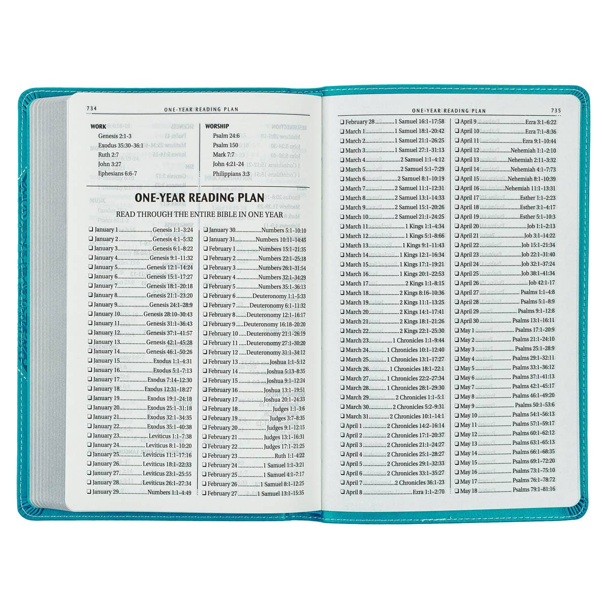 Kjv Bible Gift Edition Faux Leather, Teal