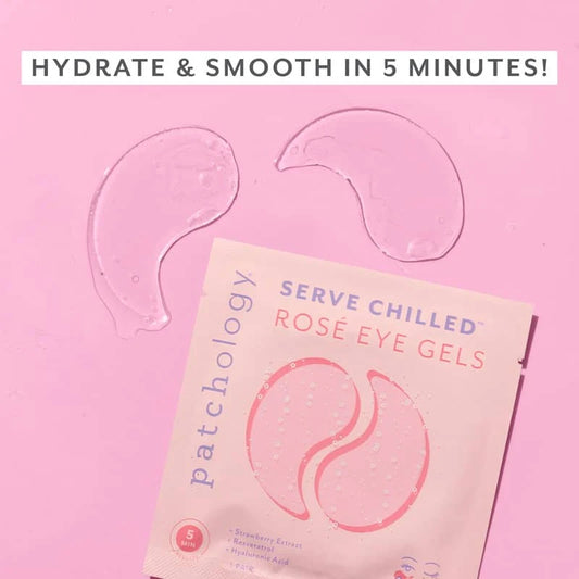 Under Eye Serve Chilled Rosé Hydrating Eye Mask Gels