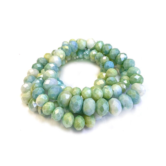 3 Pcs Healing Crystal Natural Stone Beaded Stretch Bracelets