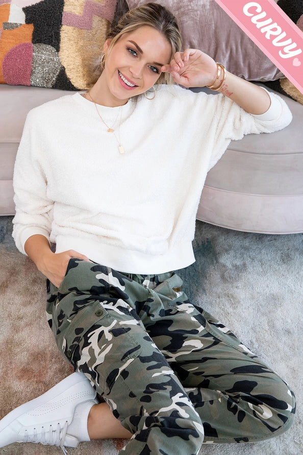 Plus Size Camouflage Jogger