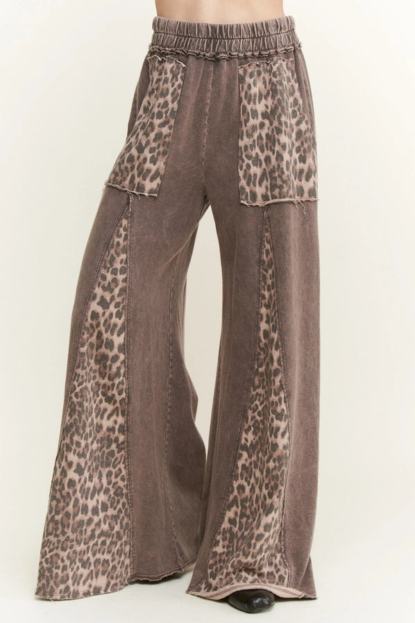 Going Strong Leopard Flare Pants