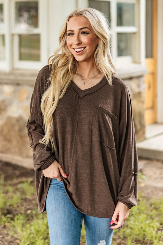 Mocha Comfort Pocket Tunic