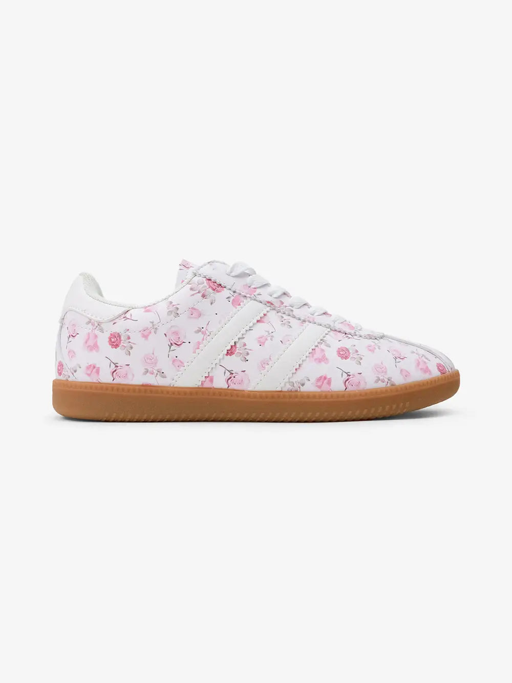 Pink Floral Sneakers