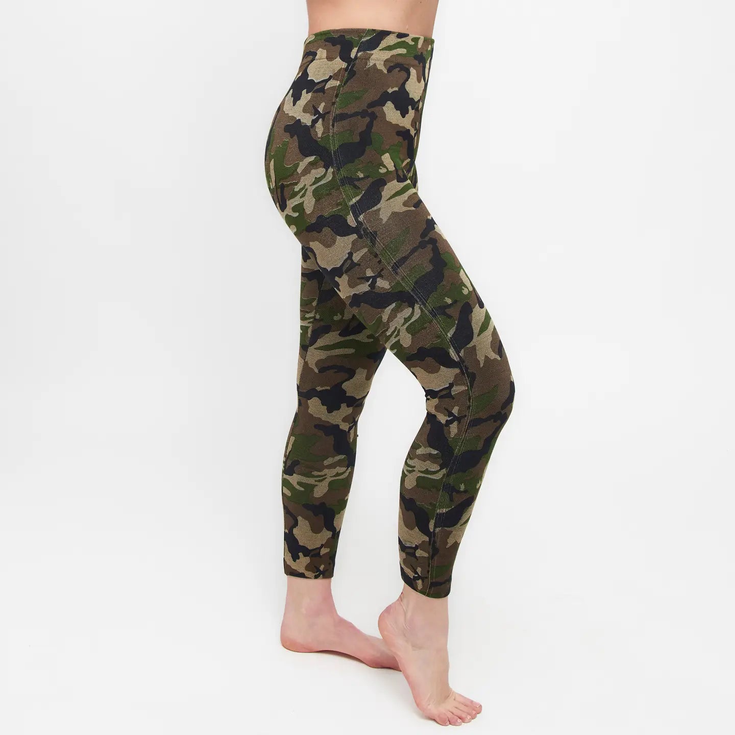 Camouflage Cotton Stretch Leggings