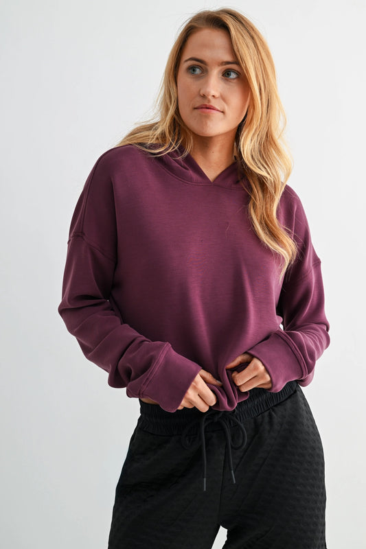 Cloudsoft Laguna Pullover Hoodie Dark Plum