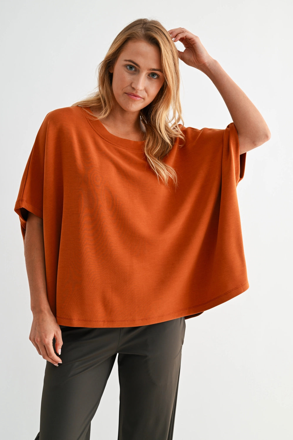 Laguna Boatneck Top Burnt Amber