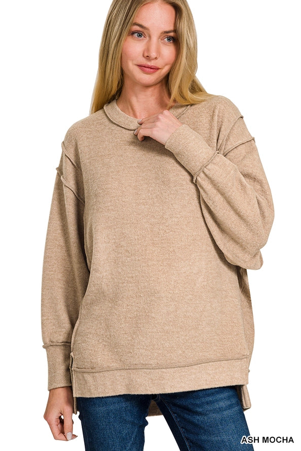 Cozy Sunday Sweater Ash Mocha