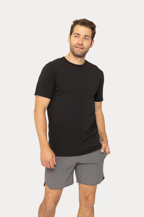 Mens Pima Cotton Blend Short Sleeve Tee