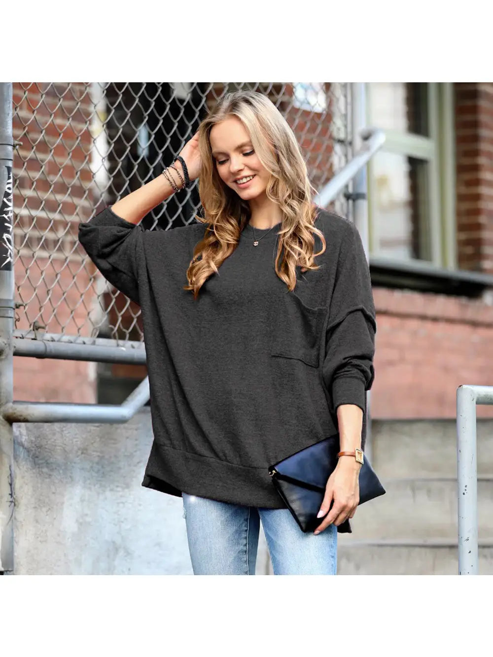 Taking A Stroll Sweater Black