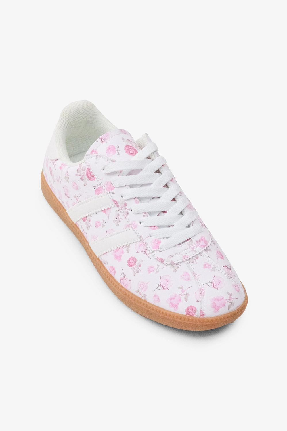 Pink Floral Sneakers