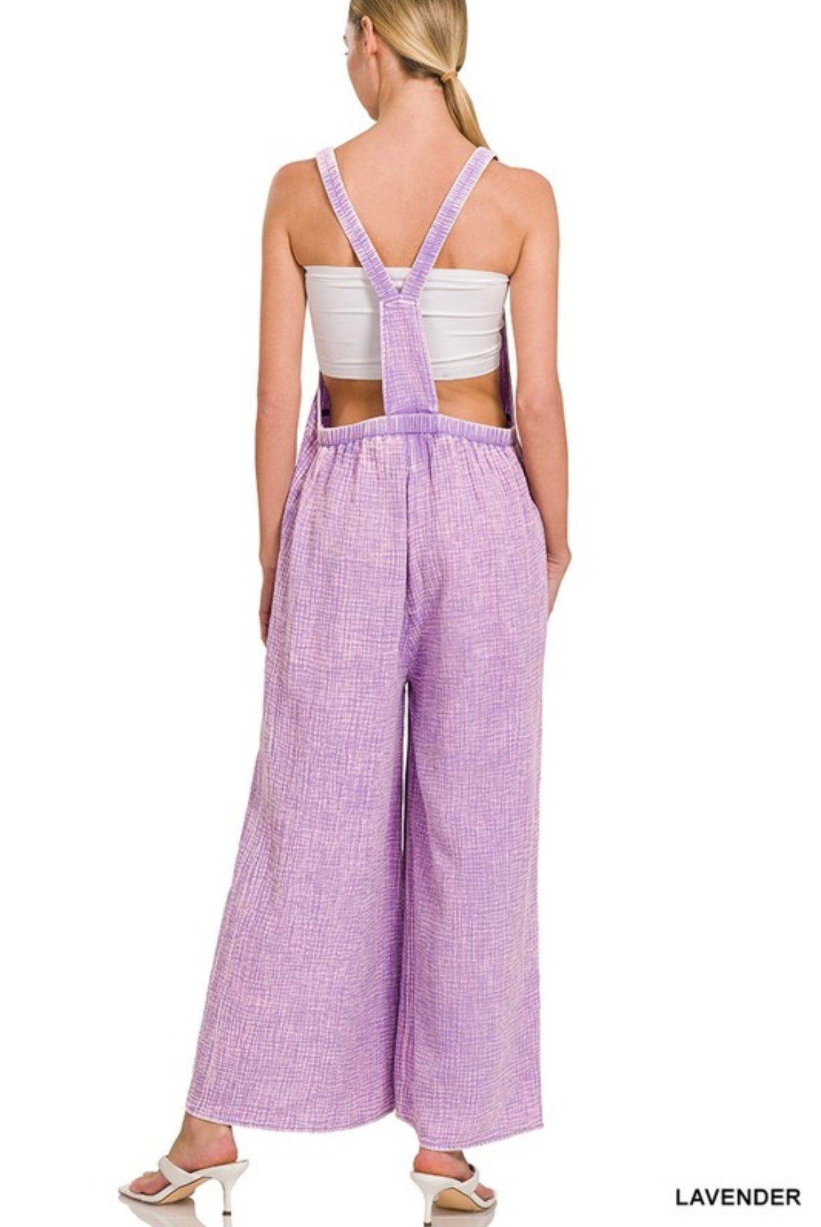 Lavender Washed Overalls