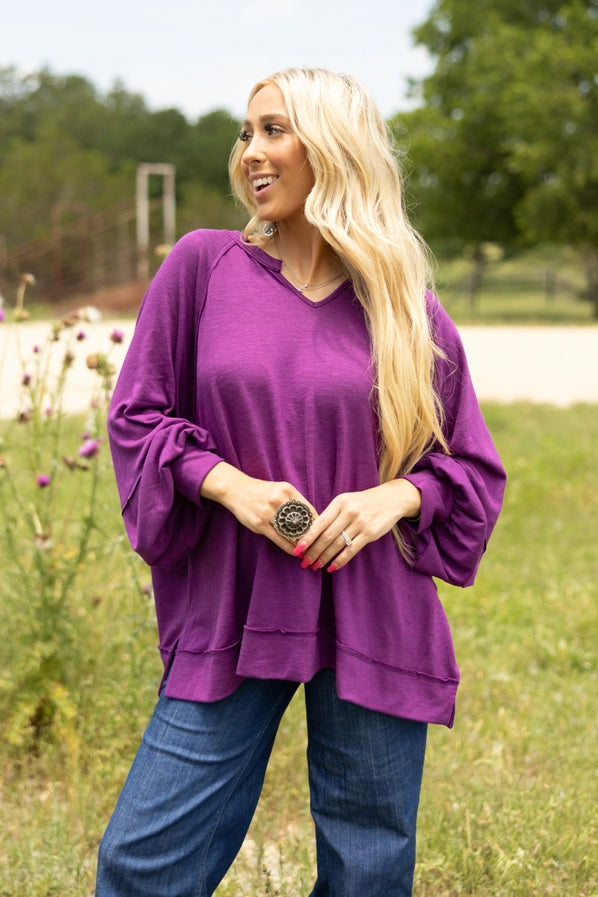 Flow Town Plum Top
