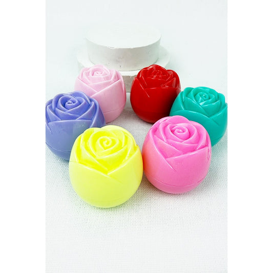 Scented Mix Color Rose Lip Balm Set